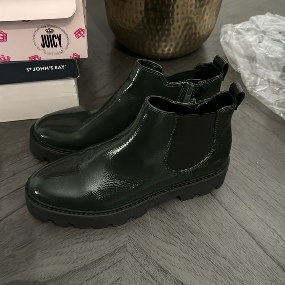 Franco Sarto Womens Balinbooty Ankle Boot Green - Picture 8 of 8
